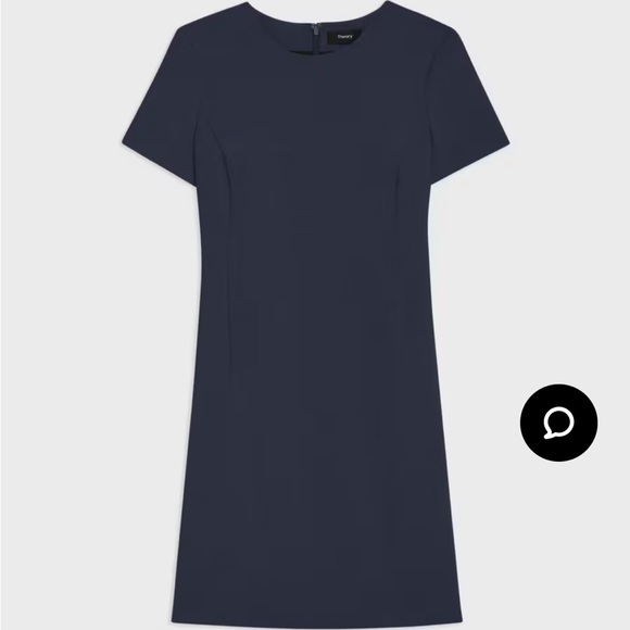 Theory Navy Blue Sheath Dress - Picture 3 of 10